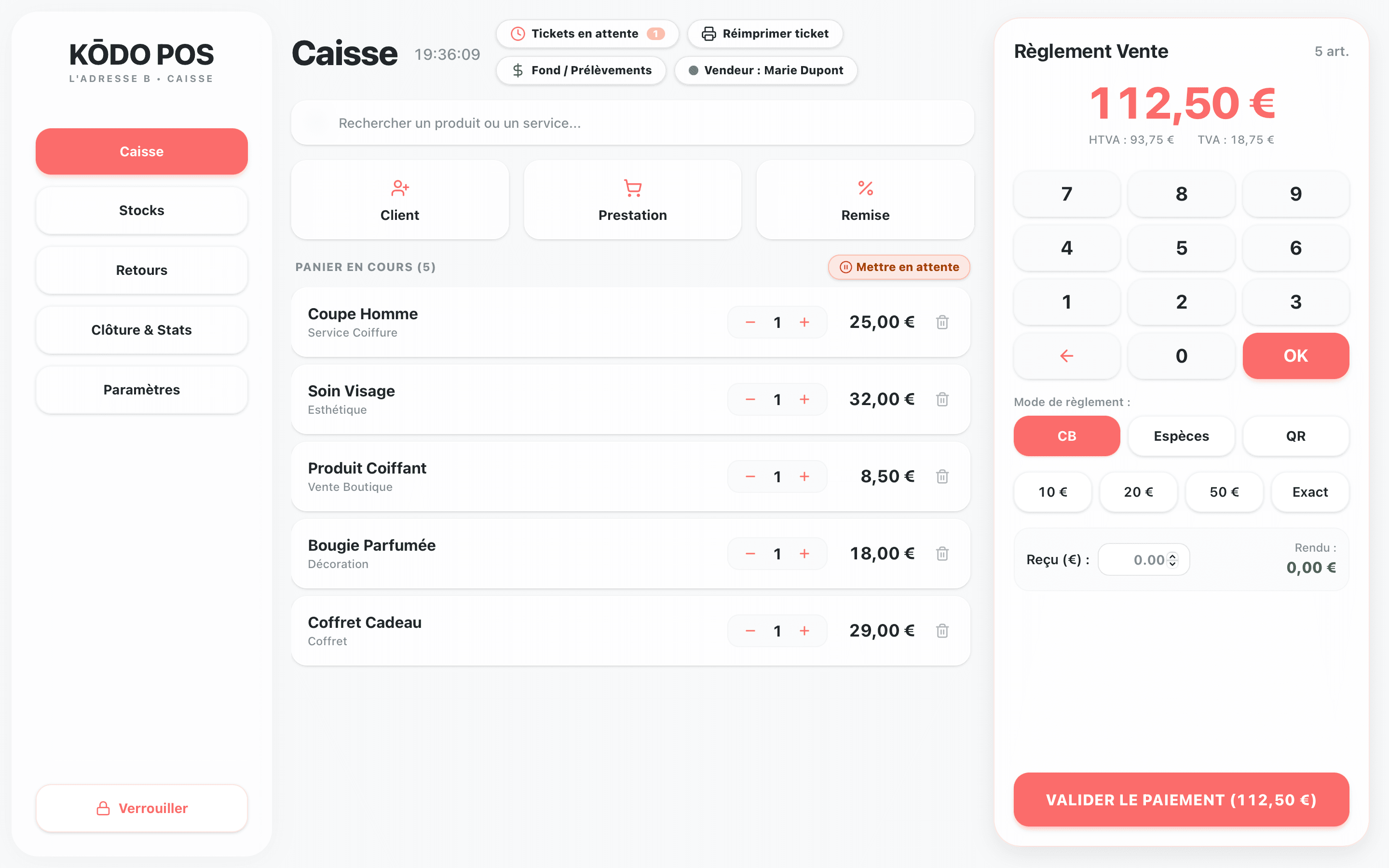 Kōdo POS Interface